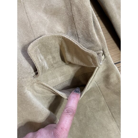 Banana Republic Mens Size Medium Genuine Leather Button Down Blazer Preppy - Picture 7 of 16